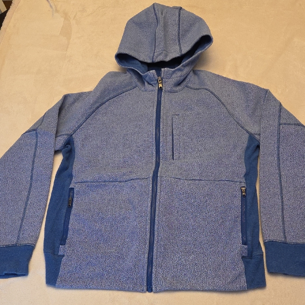 lululemon athletica Men's Blue Hooded Full-Zip Jacket